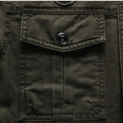 Rugged Men's Tactical Cargo Jacket