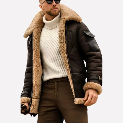 Classic Leather Flight Jacket