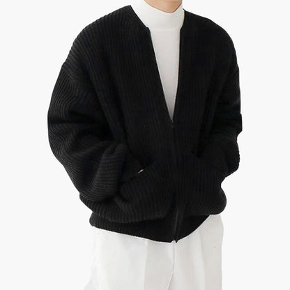 Men's Zip Front Pocket Sweater