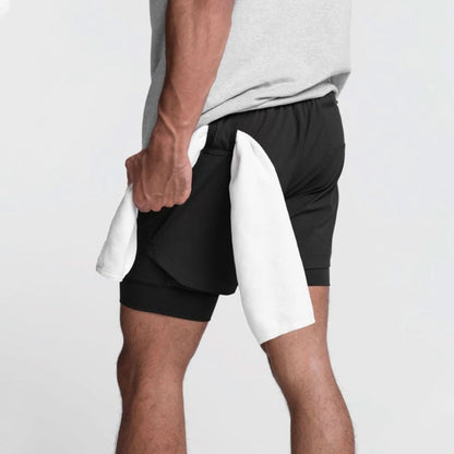 Men's Athletic Shorts with Liner for Running Training