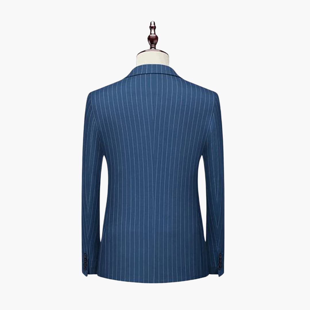 Classic Mens Slim Fit Pinstripe Suit