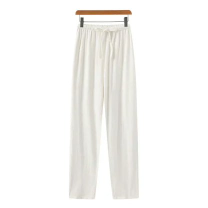 Relaxed Fit Linen Trousers
