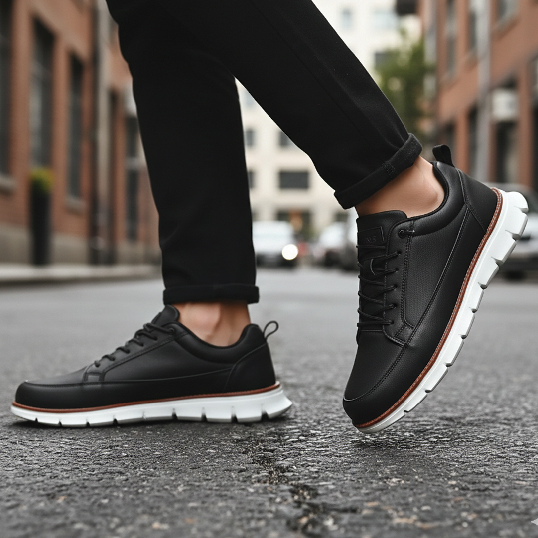 Cruelty Free Leather Lace Up Sneakers