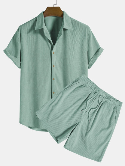 Men's Summer Shirt and Shorts Set