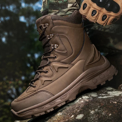 Rugged Outdoor Men's Insulated Waterproof Snow Boots