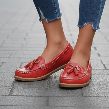 Timeless Genuine Leather Slip On Shoes