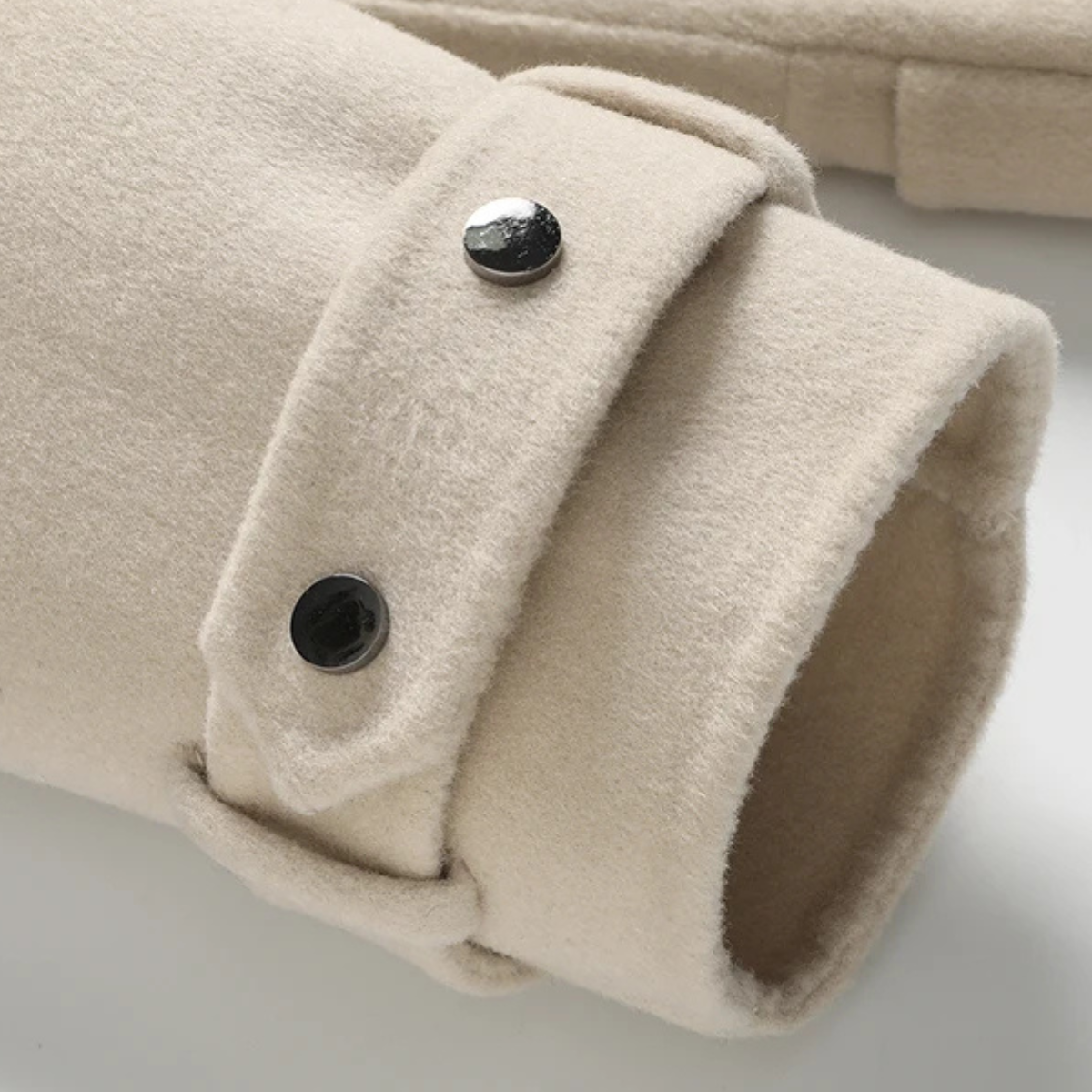 Classic Men's Wool Double Breasted Navy Pea Coat