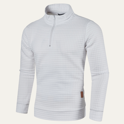 Comfortable Men's Breathable Quarter Zip Fleece Sweater