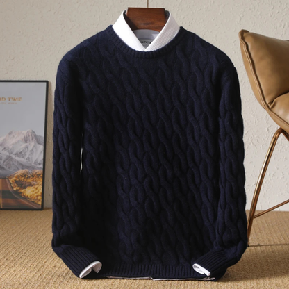 Classic Men's Cozy Cable Knit Sweater