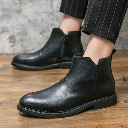 Genuine Leather Men's Ankle Boots