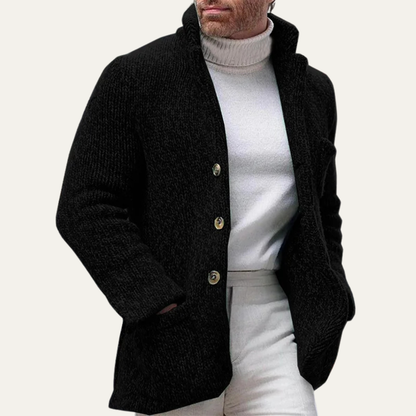 Men's Cozy Knit Button Cardigan Sweater