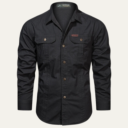 Relaxed Fit Mens Cotton Button Shirt