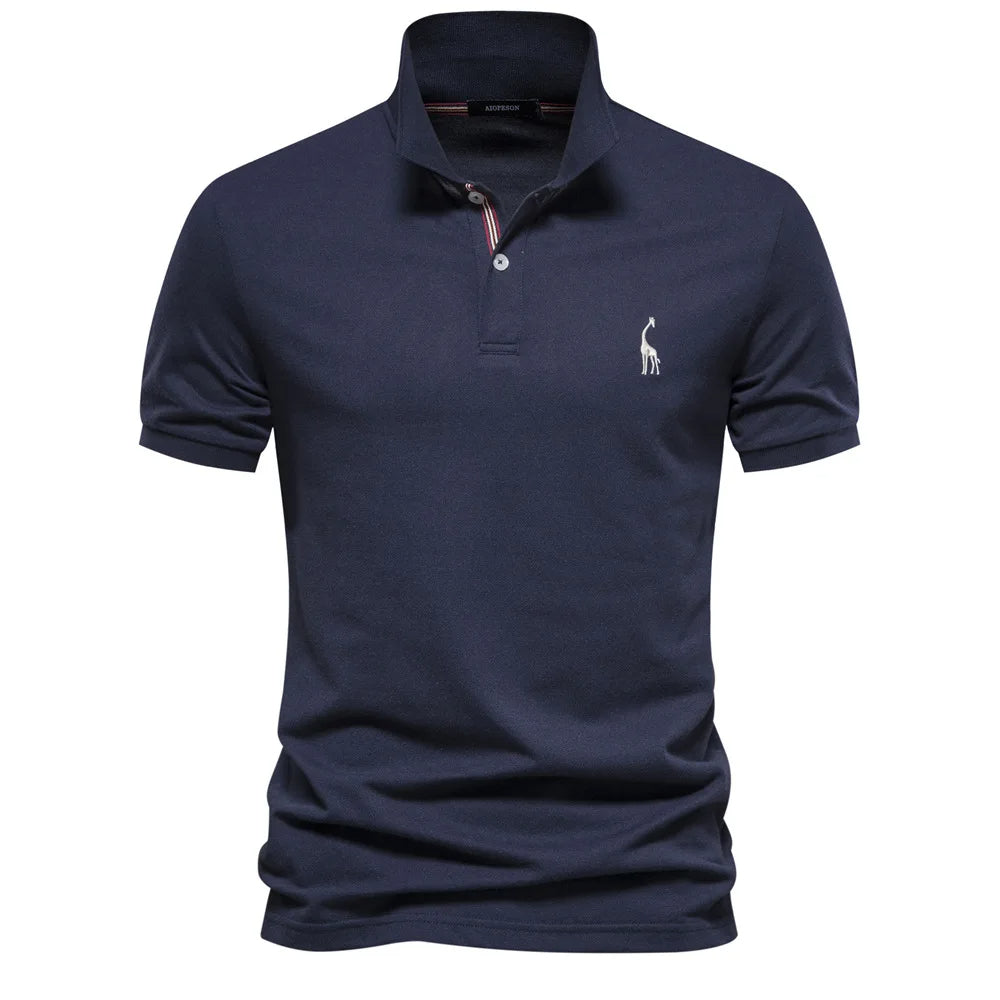 Traditional Mens Polo Shirt with Elegant Stitching