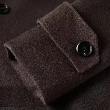 Classic Fit Mens Wool Trench Coat