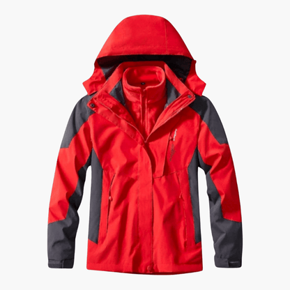 Waterproof Men's Parka Jacket with Multiple Pockets