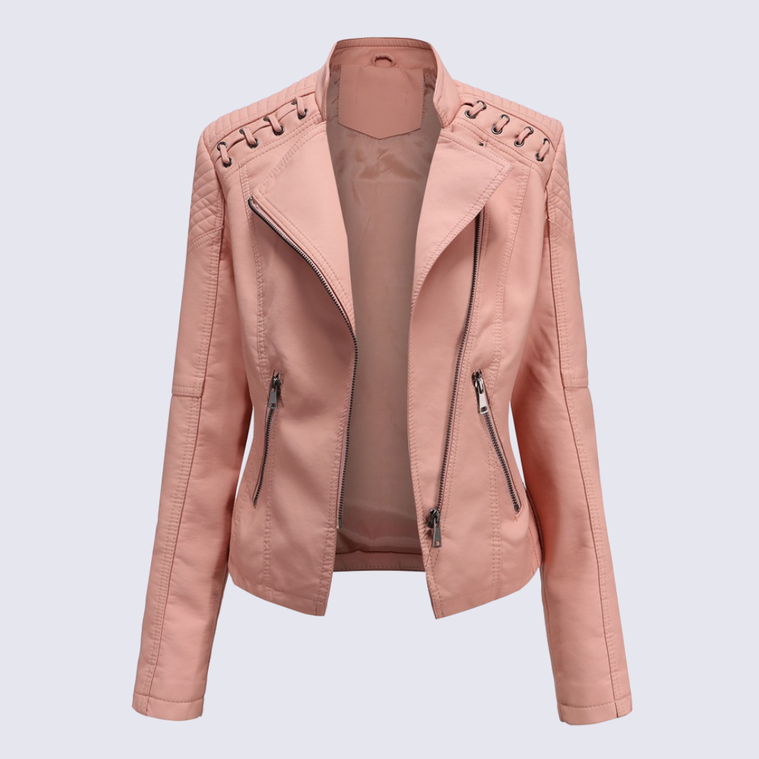 Vegan Leather Women's Biker Jacket