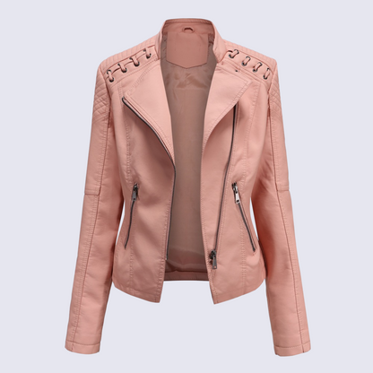 Vegan Leather Women's Biker Jacket