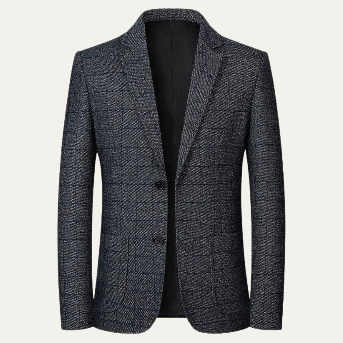 Traditional Plaid Check Mens Blazer Jacket - Nocini