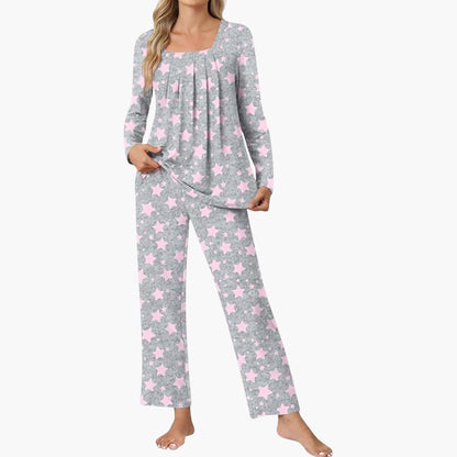Cozy Women's Star Print Pajamas