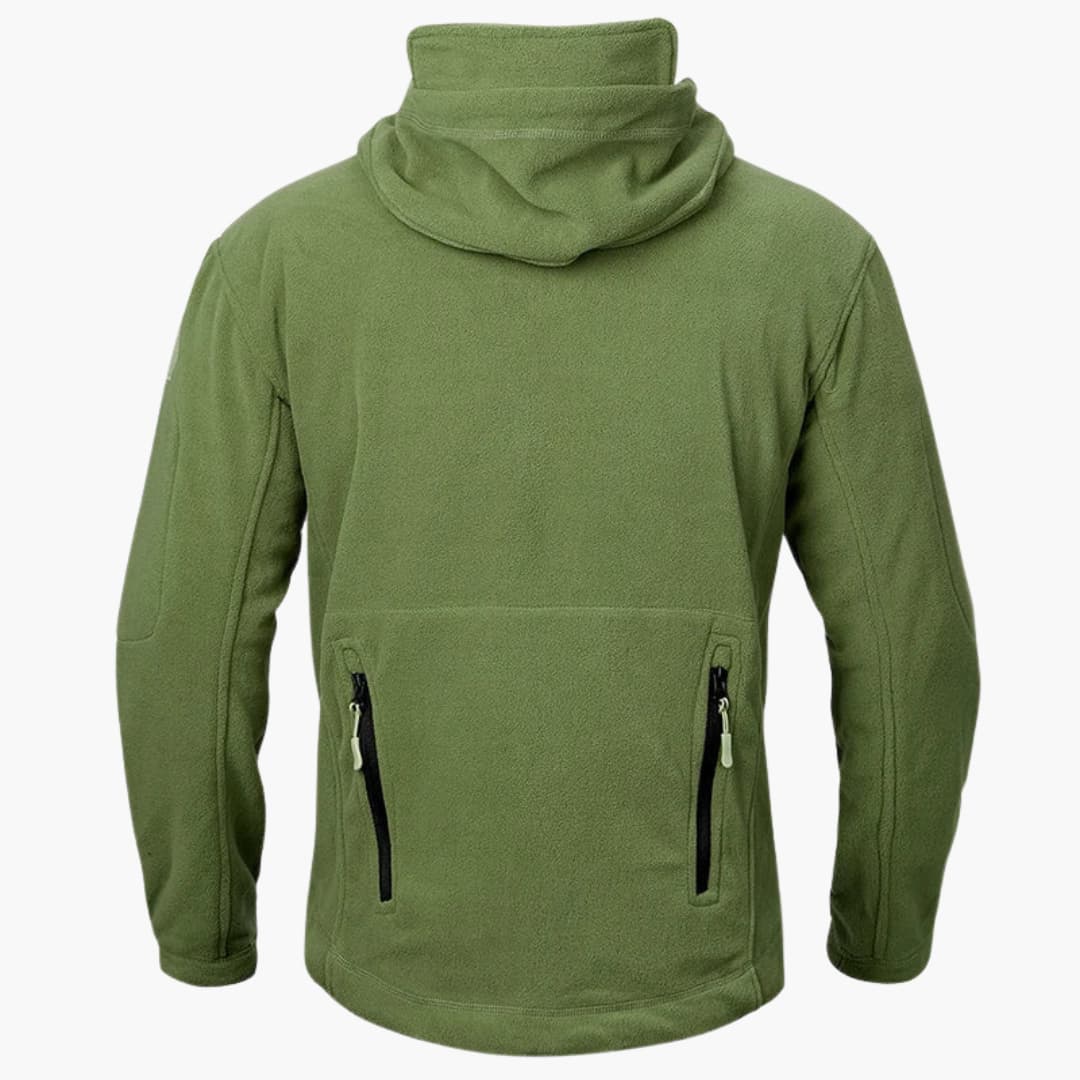 Men's Pocketed Zip Hooded Sweatshirt