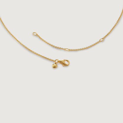 Elegant Silver Gold Chain Pendant Necklace