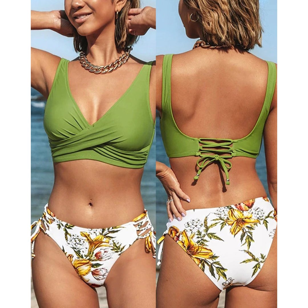 Colorful Women's 2 Piece Swimsuit Bikini Set - Olytrend