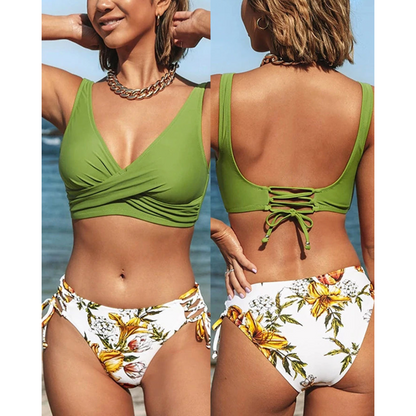 Colorful Women's 2 Piece Swimsuit Bikini Set - Olytrend