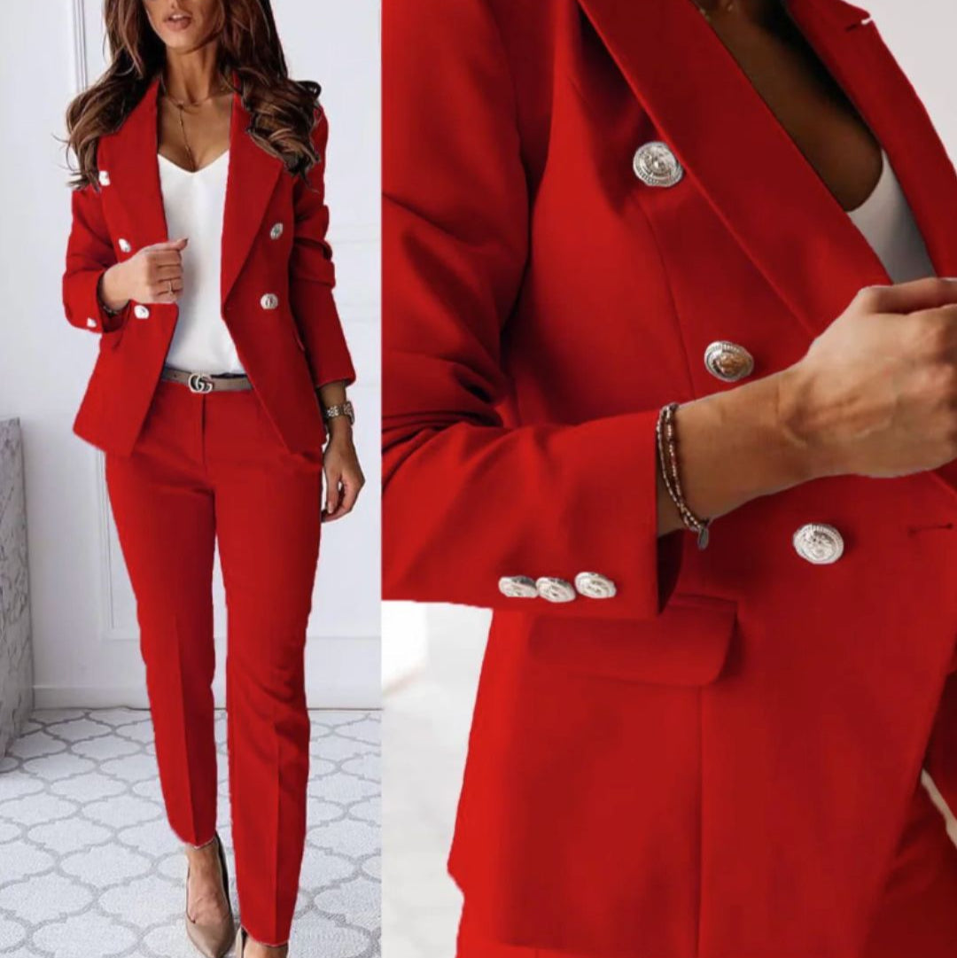 Classic Women's Two Piece Suit Set
