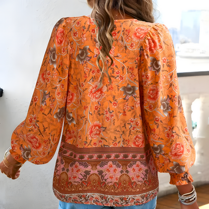 Classic Flower Patterned Top