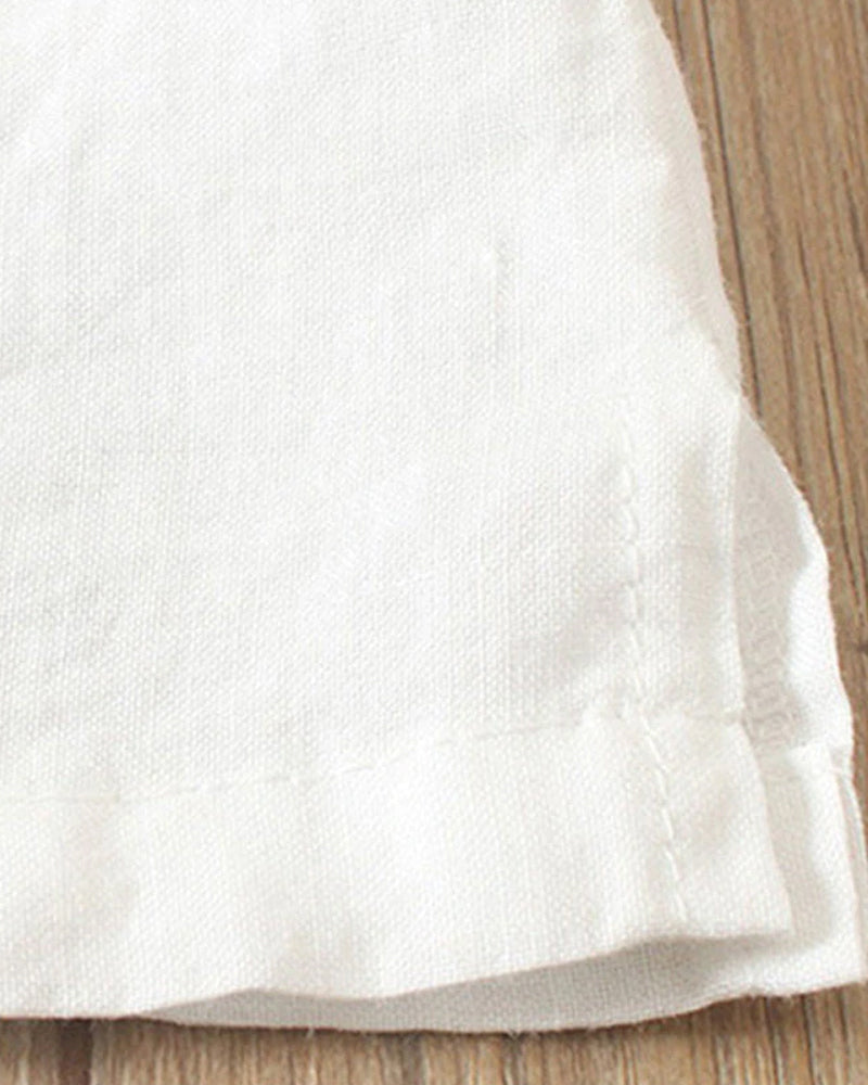 Relaxed Fit Women's Linen Tunic Top