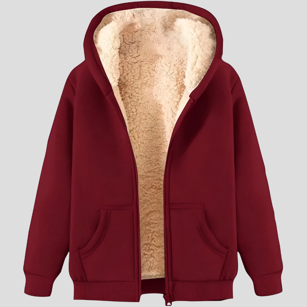 Cozy Men's Thermal Fleece Hooded Jacket
