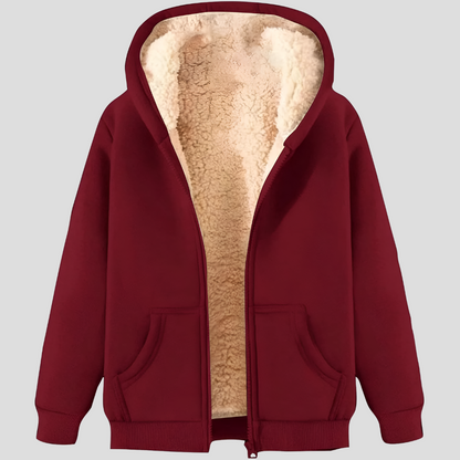 Cozy Men's Thermal Fleece Hooded Jacket