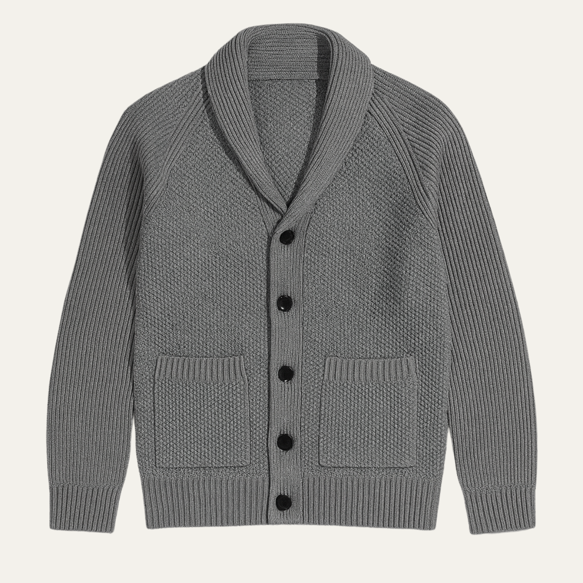 Classic Men's Crew Neck Knit Sweater with Pockets - Nocini