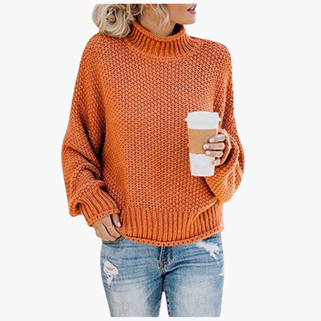 Warm Crew Neck Women's Sweater - Olytrend