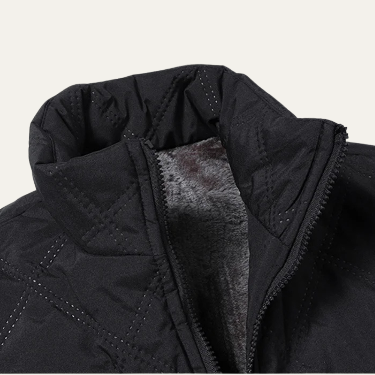 Warm Waterproof Men's Padded Jacket with Fleece Inside