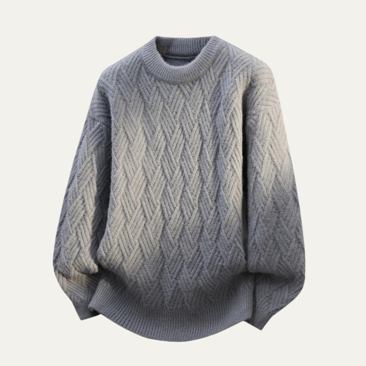 Cozy Men's Thermal Crew Neck Knit Sweater