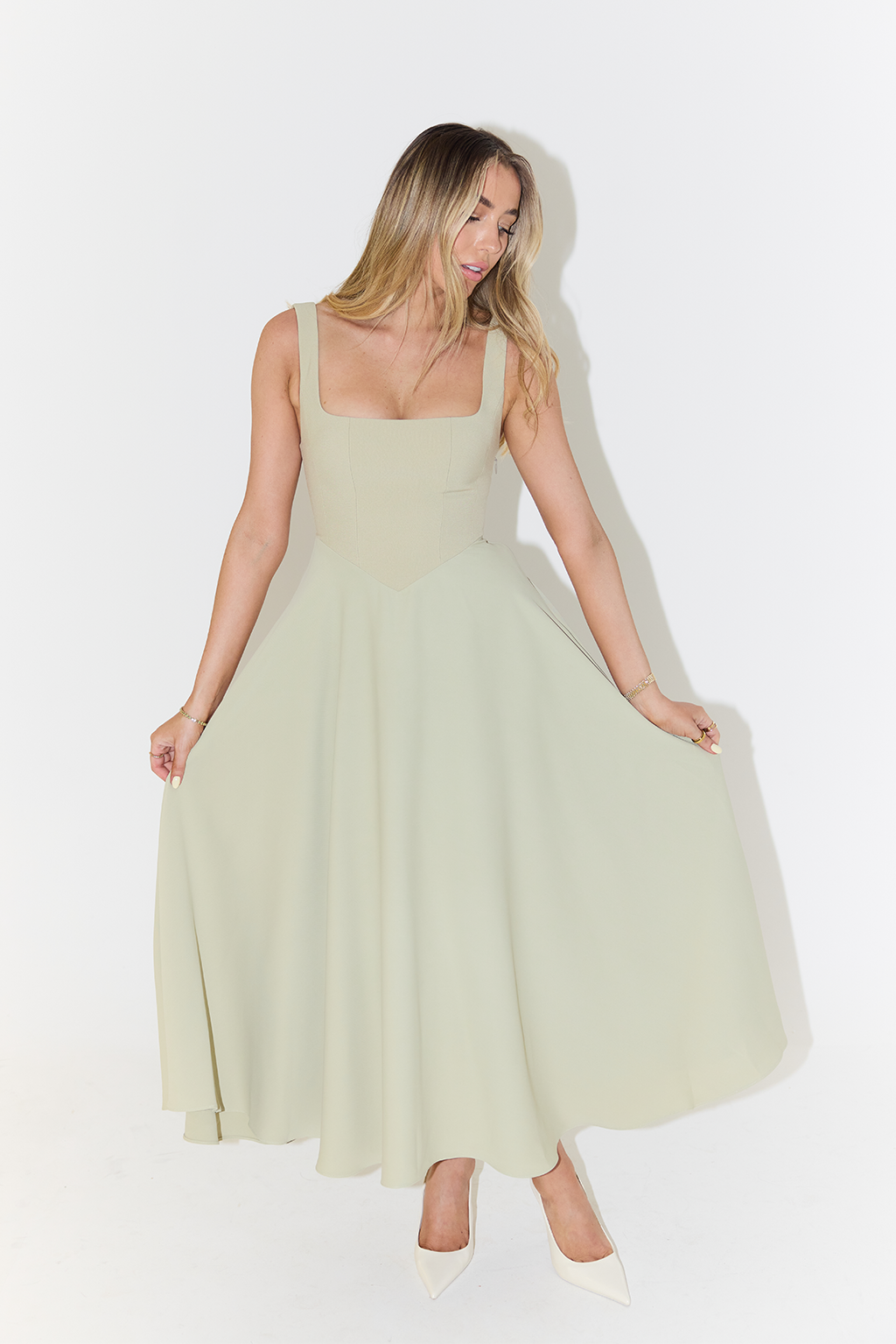 Casual Sleeveless Summer Midi Dress for Women