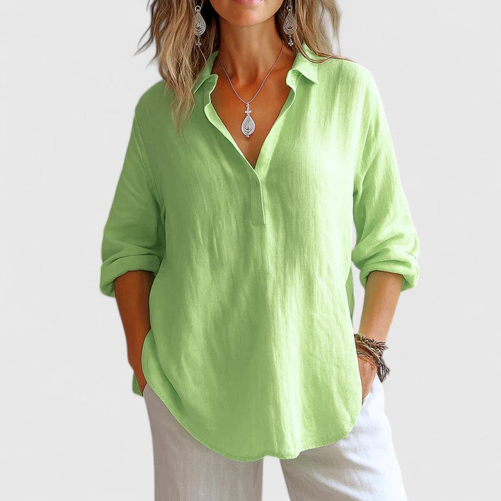 Classic Linen Shirt for Women Everyday Wear