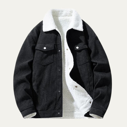 Warm Corduroy Fleece Lined Mens Jacket
