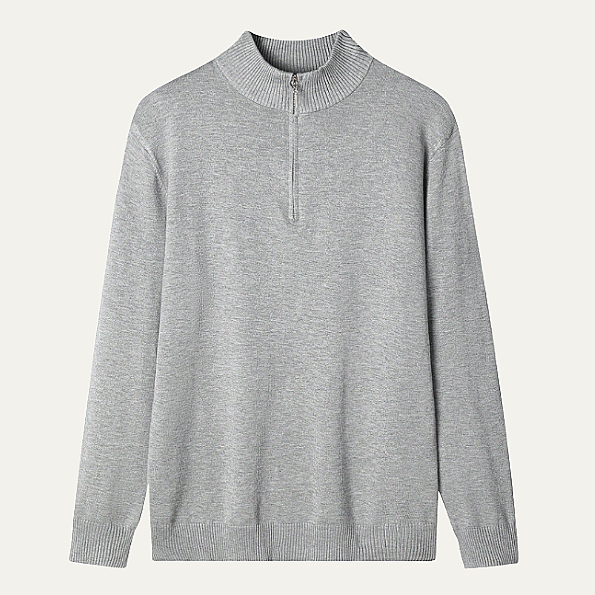 Warm Classic Men's Cashmere Half Zip Sweater - Nocini