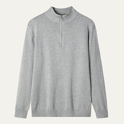 Warm Classic Men's Cashmere Half Zip Sweater - Nocini