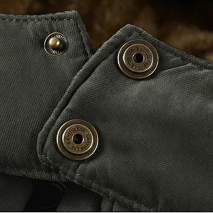 Insulated Men's Fleece Lined Hooded Winter Parka Coat