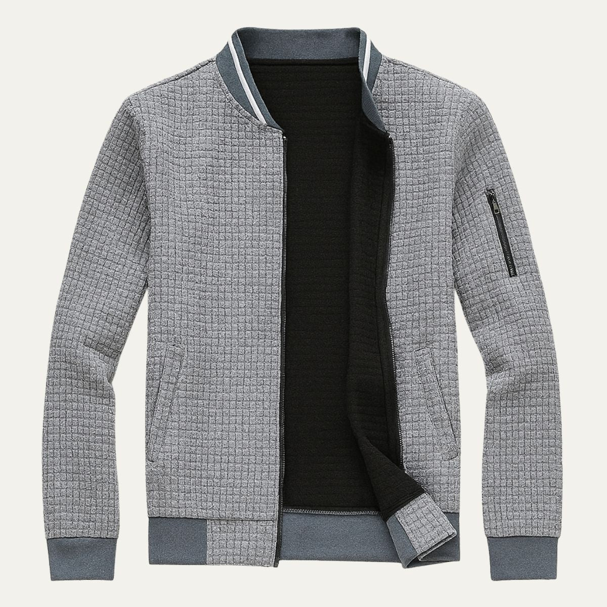 Classic Padded Zipper Jacket