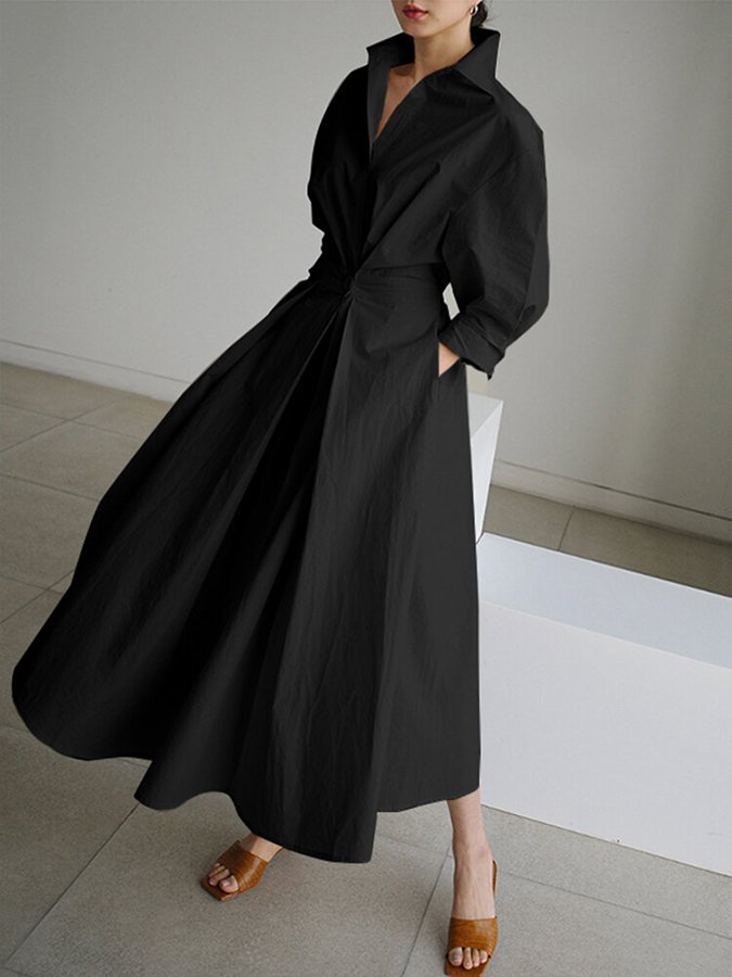 Elegant Long Sleeve Maxi Dress for Women