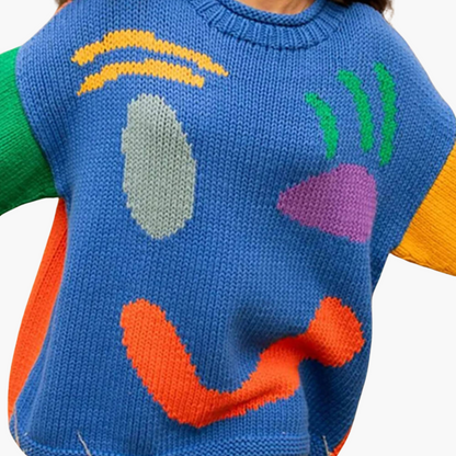 Cozy Women's Jumper with Large Fit and Fun Design