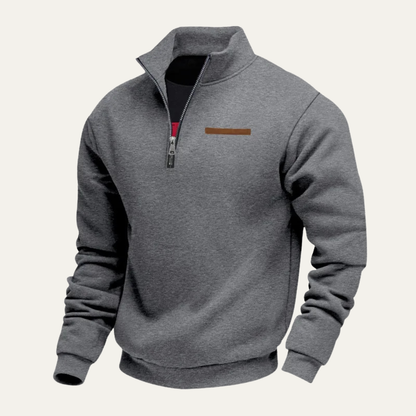 Men's Thermal Half Zip Fleece Pullover Sweater