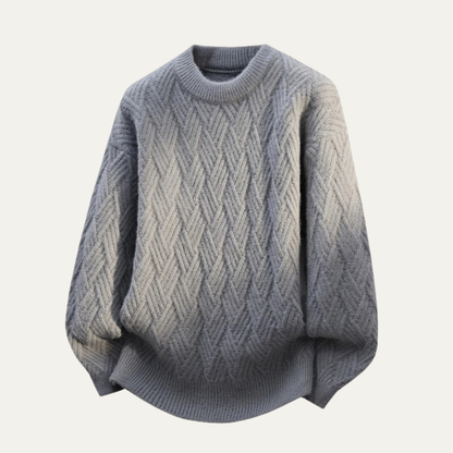 Cozy Men's Crew Neck Warm Knit Sweater