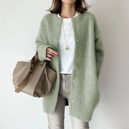 Soft Women's Knit Button Cardigan