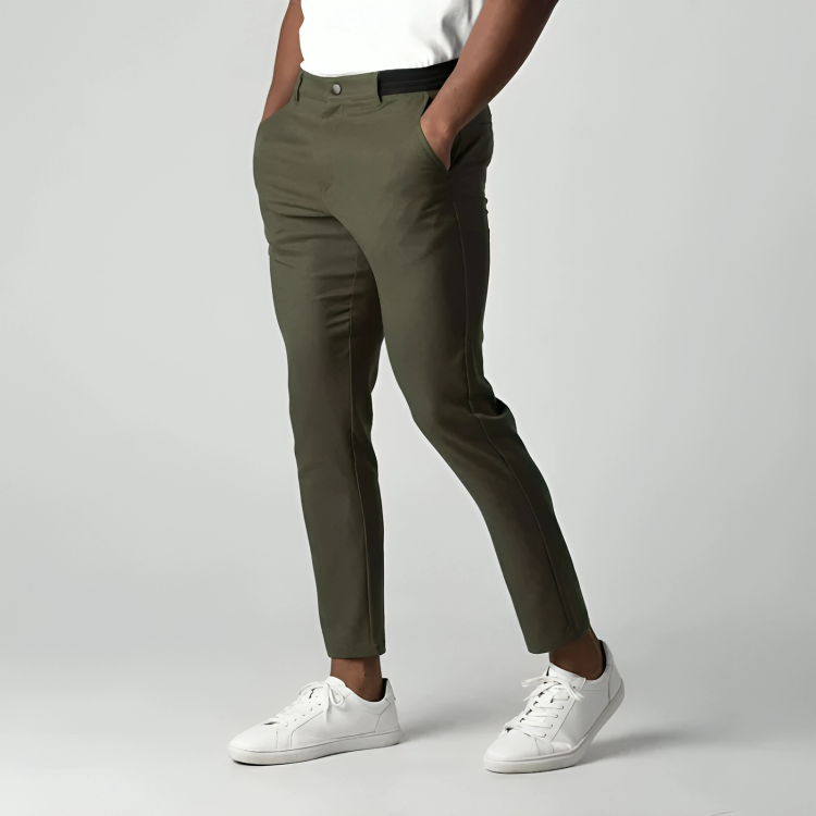Comfortable Mens Khaki Pants Classic Fit