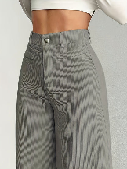 Comfortable High Waisted Wide Leg Pants